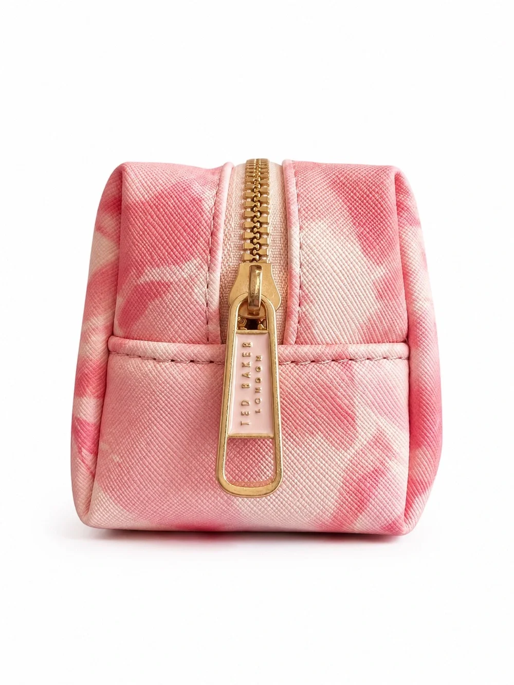 Ted Baker London Pink Floral Cosmetic Makeup Bag Travel Toiletry Case NWT Zip